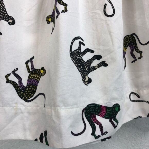 MSGM Panther Print Skirt Flare Full Monkey Circle - Picture 8 of 14